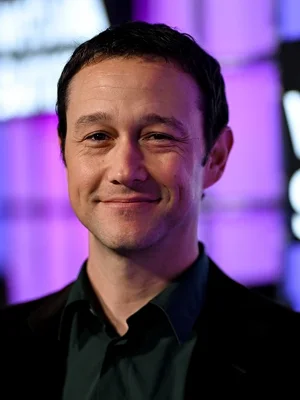 Joseph Gordon-Levitt smiling, wearing black shirt.