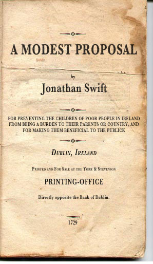 Cover of A Modest Proposal by Jonathan Swift